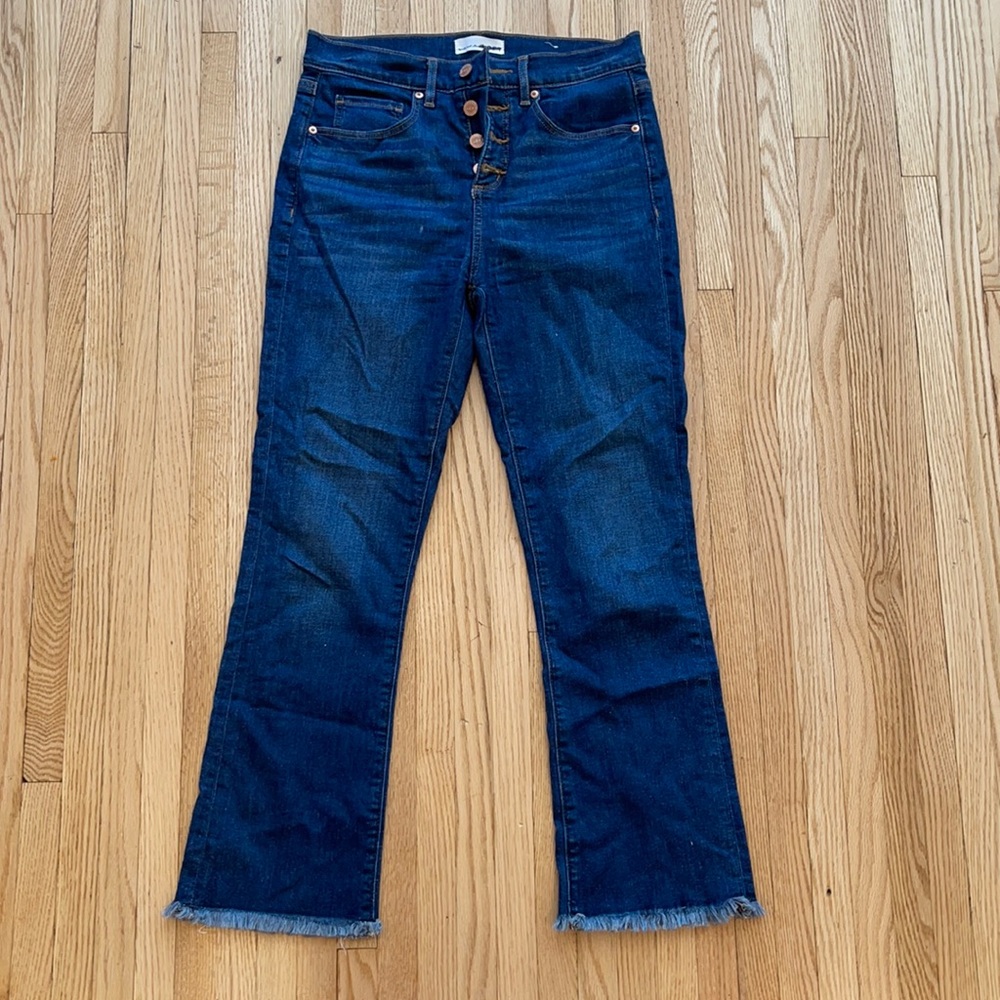 Loft flare crop jeans sz 26